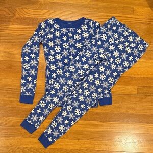 Hannah Anderson 160 CM/US 14  Snowflake long PJs - Blue, white